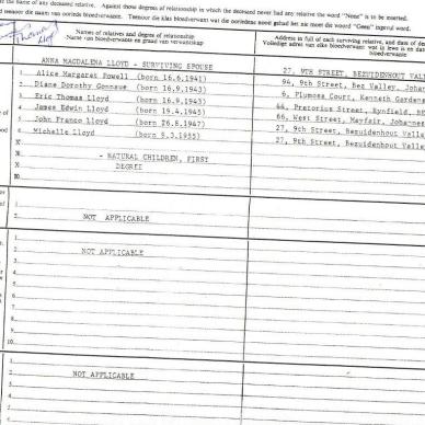 LLOYD James Thomas - died 28 Feb 1934 