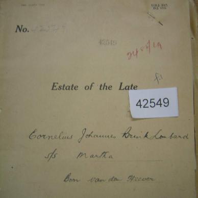 LOMBARD Cornelius Johannes Brink