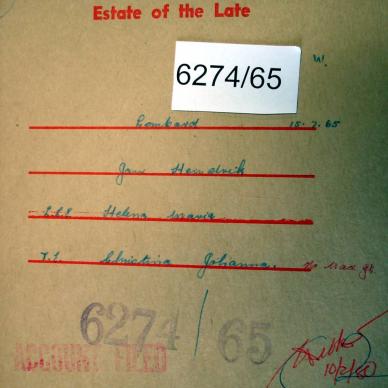 6274-65 LOMBARD Jan Hendrik a