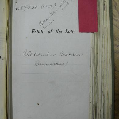 MATHEW Alexander - died 14 Jun 1900