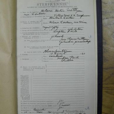 MATTHYSEN Helena Hester nee LOUBSER - oorlede 16 Mrt 1920