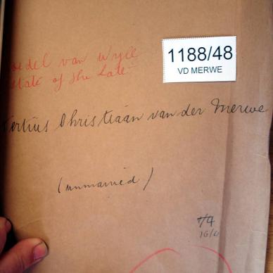 1188-48 VD MERWE Tertius Christiaan a