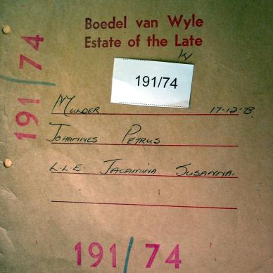 191-74 MULDER Johannes Petrus a