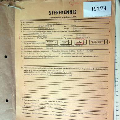191-74 MULDER Johannes Petrus b