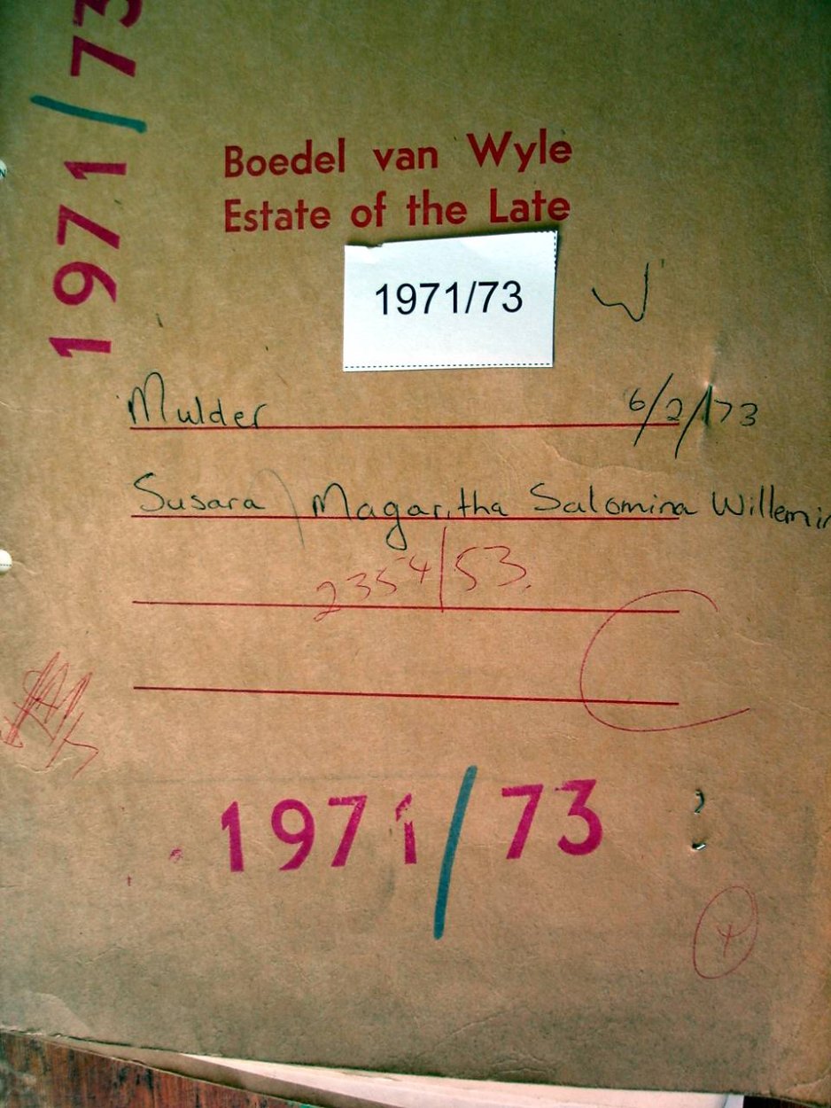 1971-73 MULDER Susara Magaritha Salomina Willemina a