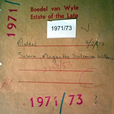 1971-73 MULDER Susara Magaritha Salomina Willemina a