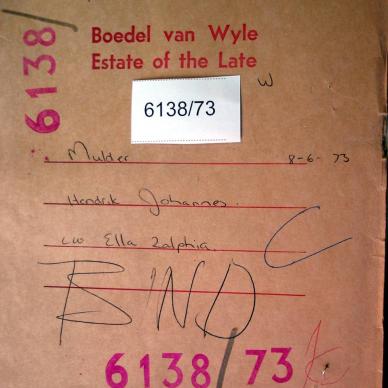 6138-73 MULDER Hendrik Johannes a