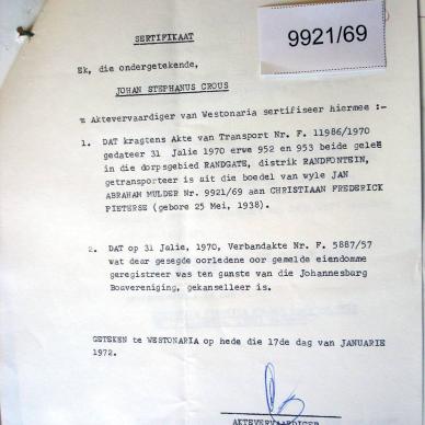 9921-69 MULDER Jan Abraham e