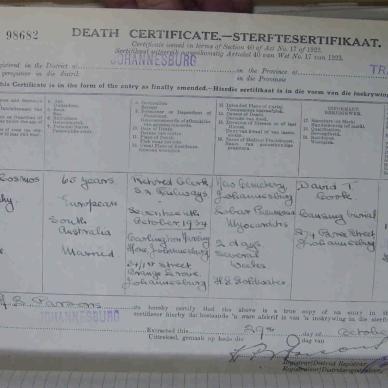 MURPHY James died 18 October 1934