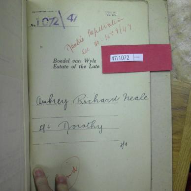 NEALE Anbrey Richard (double register) - see 1509-47
