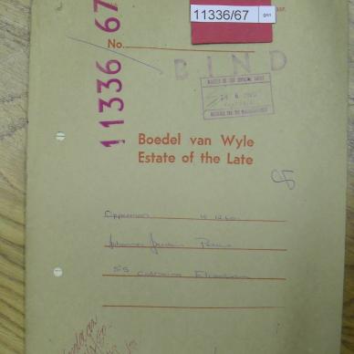 OPPERMAN Johannes Jacobus Petrus - oorlede 15 Des 1961