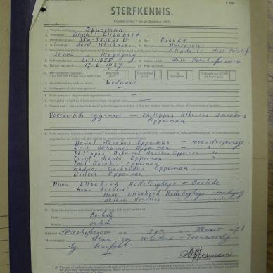 OPPERMAN Anna Elizabeth - oorlede 17 Jun 1967