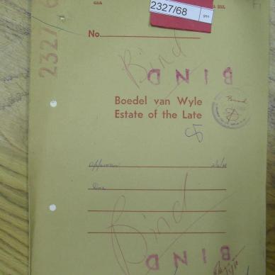 OPPERMAN Dora nee BISCHOFF - oorlede 2 Feb 1968