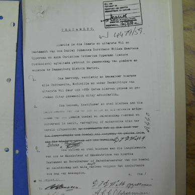 OPPERMAN Daniel Johannes Dorotheus Willem Maartens - oorlede 30 Mei 1959