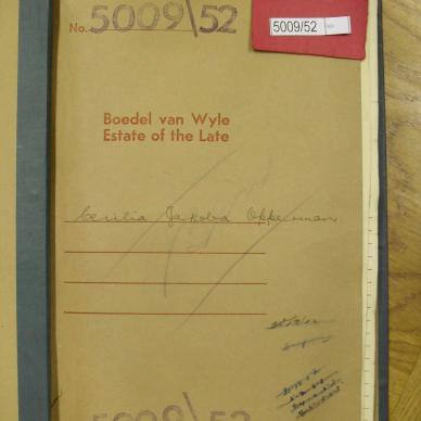 OPPERMAN Cecilia Jakoba - oorlede 4 Mrt 1952