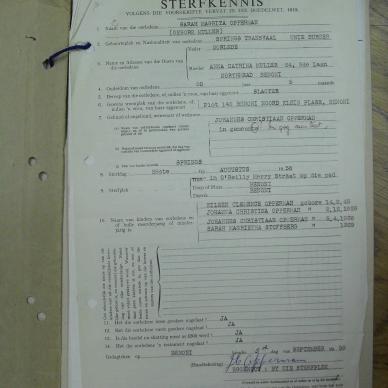 OPPERMAN Sarah Magrita nee MULLER - oorlede 28 Aug 1958