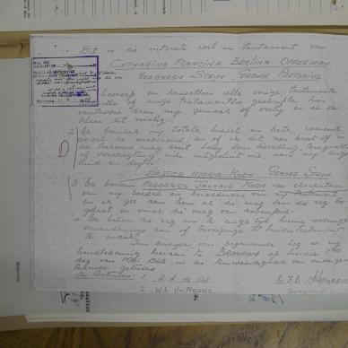 OPPERMAN Catharina Francina Berlina formerly STEYN born PRETORIUS - died 9 June 1968