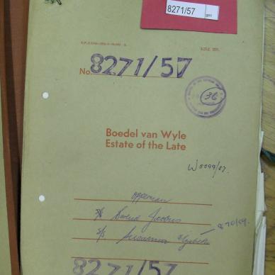OPPERMAN Barend Jacobus - oorlede 22 Okt 1957