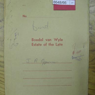 OPPERMAN Johanna Aletta nee VAN WYK - oorlede 15 Aug 1966