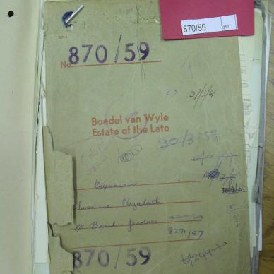 OPPERMAN Susanna Elizabeth nee VAN ZYL - oorlede 1 Jan 1959