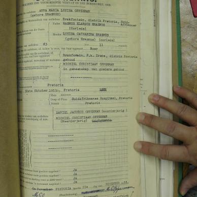 OPPERMAN Anna Maria Louisa nee ERASMUS - oorlede 30 Okt 1955