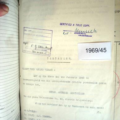 1969-45 OOSTHUIZEN Okker Andries c