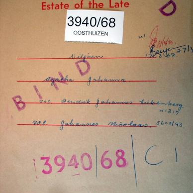3940-68 OOSTHUIZEN Agatha Johanna a