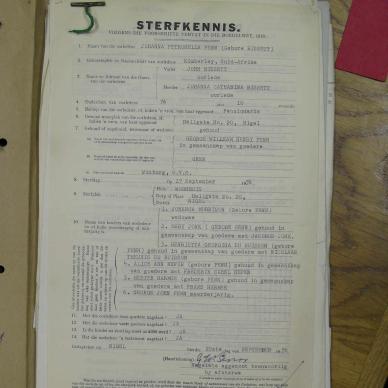 PENN Johanna Petronella born BISSETT - died 17 Sep 1956