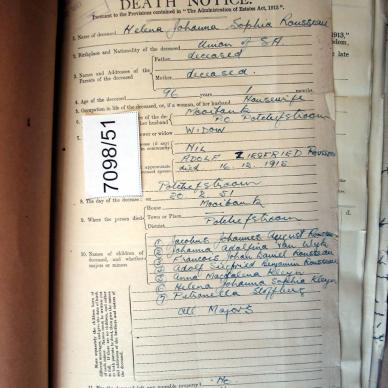 PIENAAR Helena Johanna Sophia