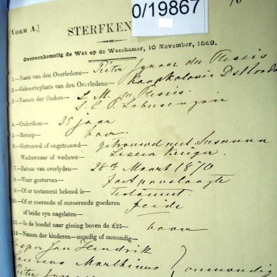 PLESSIS Pieter Ignatius, du
