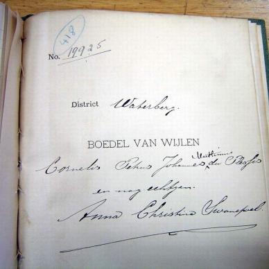 0-19925 DU PLESSIS Cornelis Petrus Johannes M. a