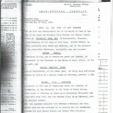 Pretorius, Isabel Vida  TAB MHG Ref:2224  ANC pg1