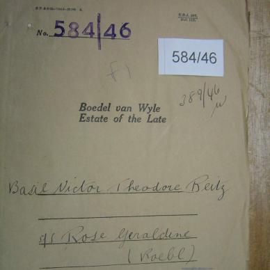 584-46 REITZ Basil Victor Theodore a