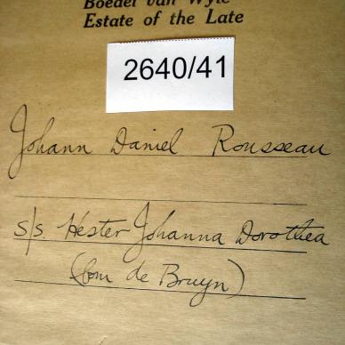 2640-41 ROUSSEAU Johann Daniel a