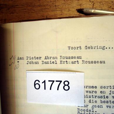 61778 ROUSSEAU (ROUSSOUW) Johan Daniel Ertzart d
