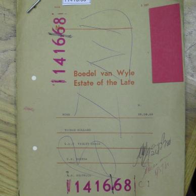 ROWE Thomas Mollard - died 28 Oct 1968