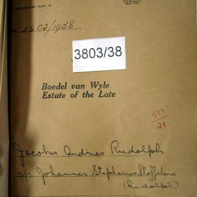 RUDOLPH Jacobus Andries