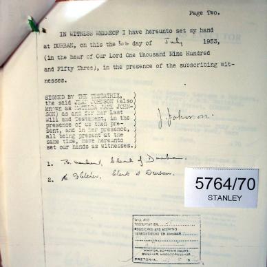 5764-70 STANLEY Jean (Matilda Jane) d