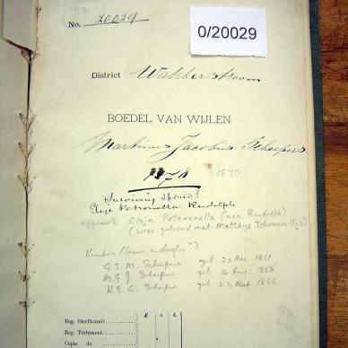 0-20029 SCHEEPERS Martinus Jacobus a