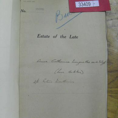 SCHYFF Anna Catharina VAN DER nee BEKKER - oorlede 14 Okt 1917