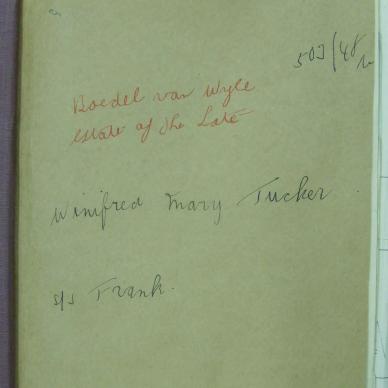 TUCKER Winifred Mary born GILL - died 27 January 1948