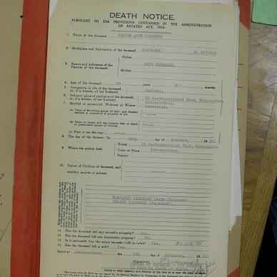 THOMPSON Jessie Anne - died 28 Oct 1965