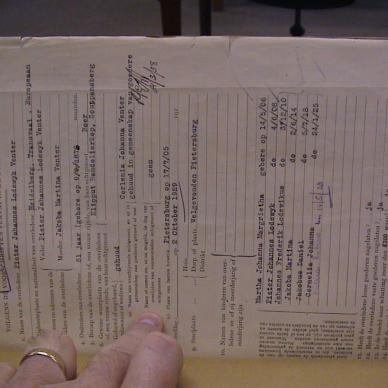 Venter PJL TAB MHG 70463 Sterfkennis 1929