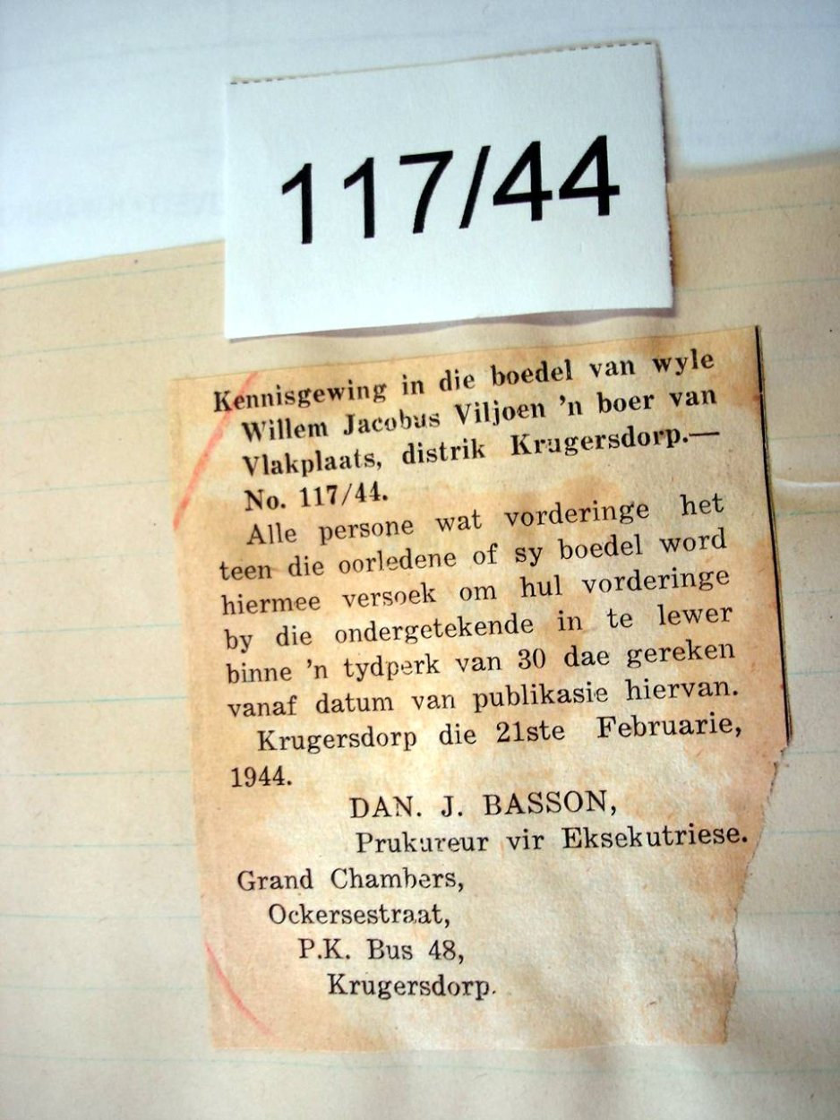 117-44 VILJOEN Willem Jacobus g