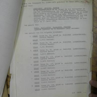 VORSTER Pieter Willem - oorlede 30 Mrt 1969