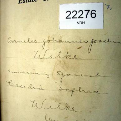 22276 WILKE Cornelis Johannes Joachim as