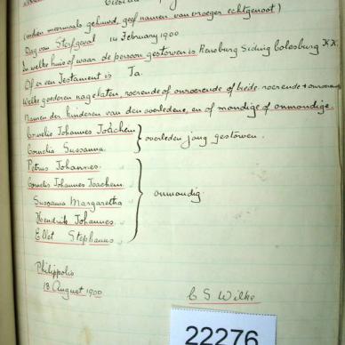 22276 WILKE Cornelis Johannes Joachim cs
