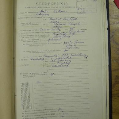 WOLMARANS Sophia Catharina nee WEYERS - oorlede 9 Nov 1918