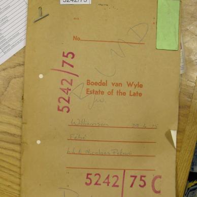 WILLIAMSON Febe nee COOMANS - died 22 Apr 1975