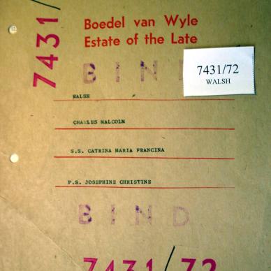 7431-72 WALSH Charles Malcolm a